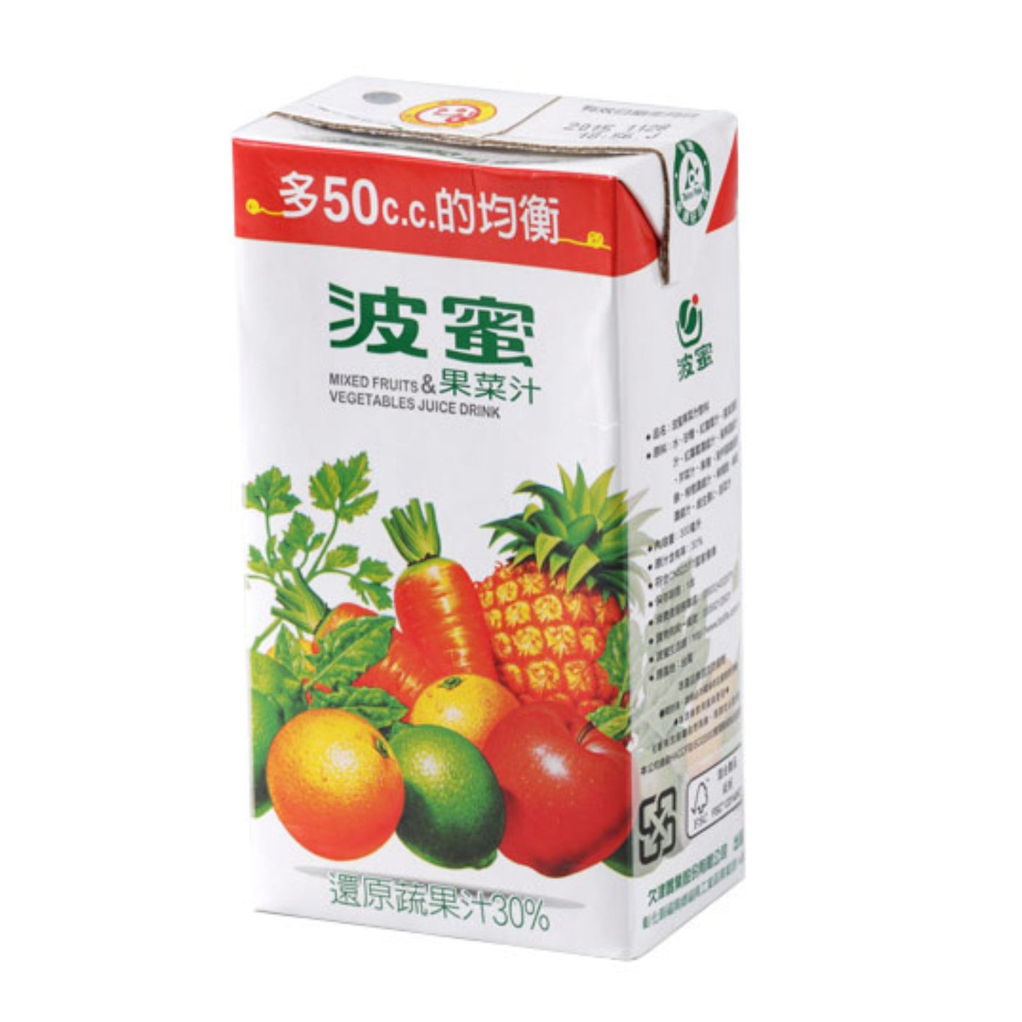 波蜜 - 果菜汁 (300ml)
