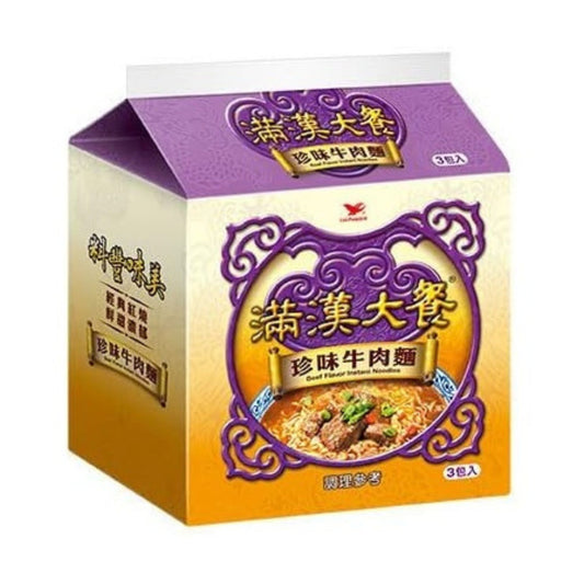 統一滿漢大餐 - 珍味牛肉麵 (三袋入) 173g
