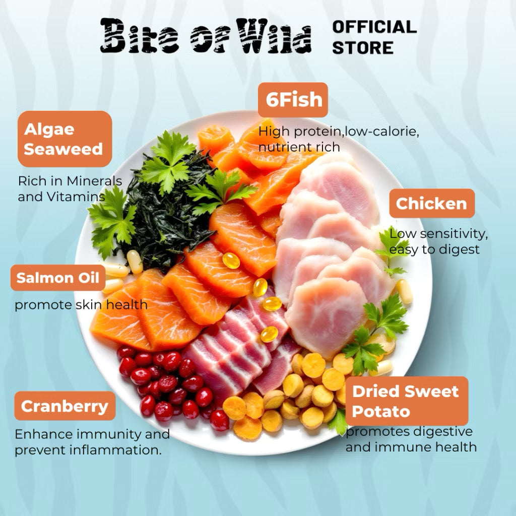 Petour Bite of Wild - 6魚配方無穀貓糧 (F42) 50g